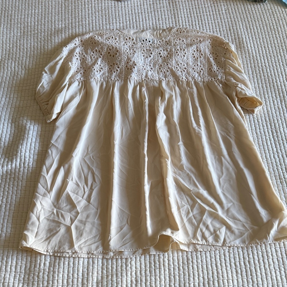 Eden in Love cream Lace Blouse / M - Picture 7 of 8